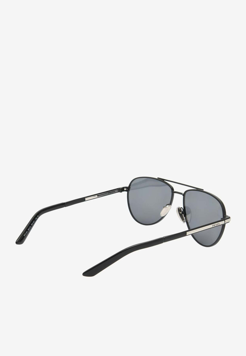 Prada Double-Bridge Aviator Sunglasses Gray 0PRA54SDARK GREY/FLINT