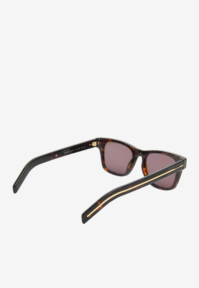 Prada Triangle Stud Square Sunglasses Brown 0PRA17SBROWN MULTI