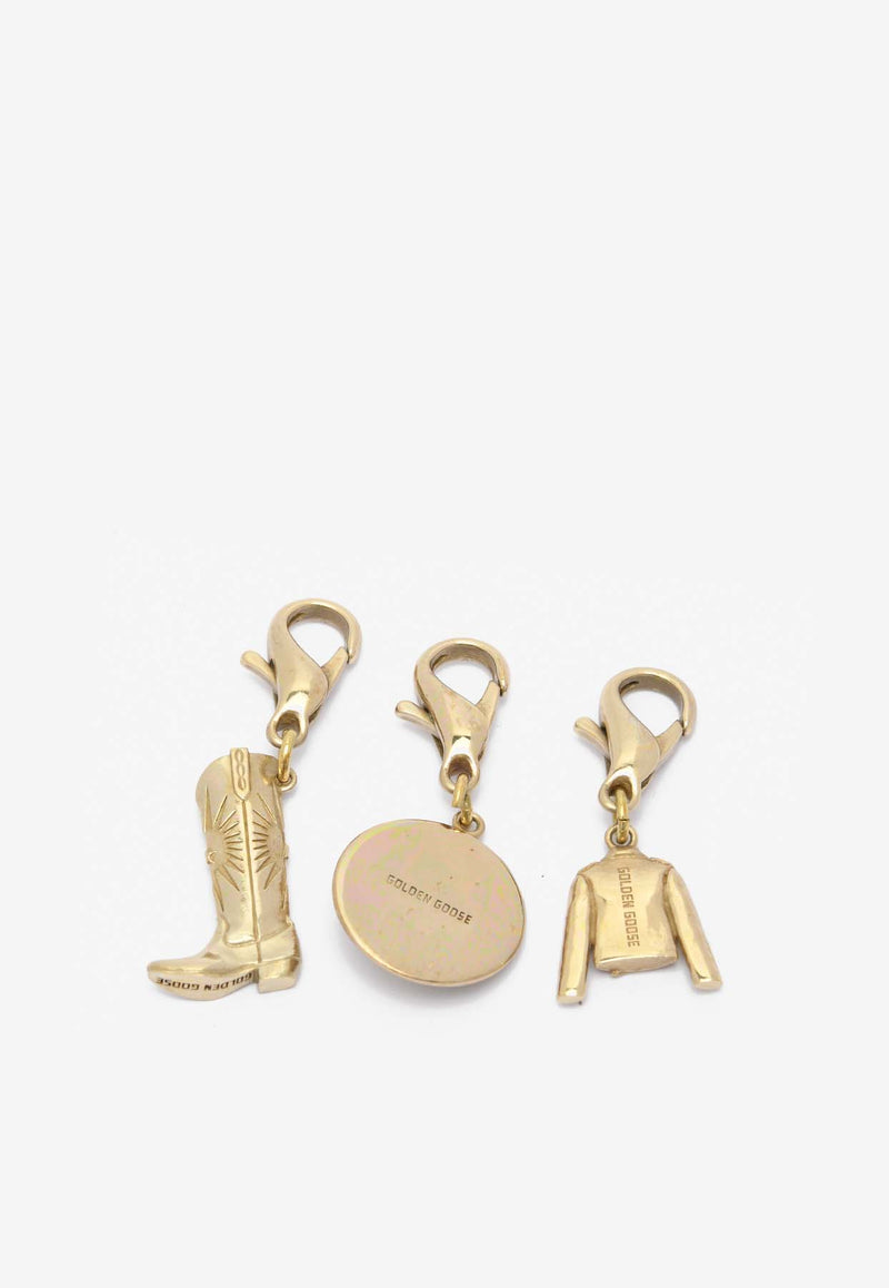 Golden Goose DB Love Charms - Set of 3 GUA00660.A000615.65121GOLD