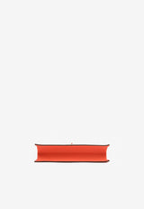 Hermès Kelly Danse in Orange Field Evercolor Leather with Gold Hardware