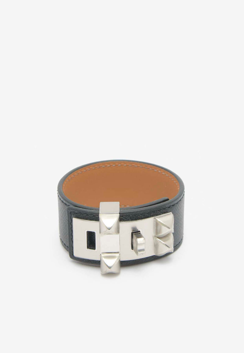 Hermès Collier de Chien 24 Bracelet in Epsom Leather with Palladium Hardware