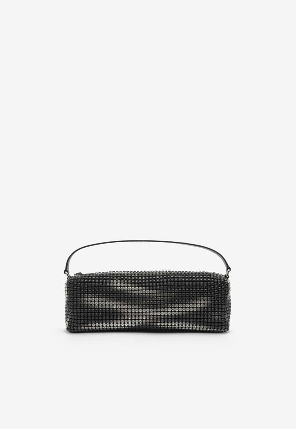 Alexander Wang Heiress Flex Embellished Shoulder Bag Black 20124P02MBLACK