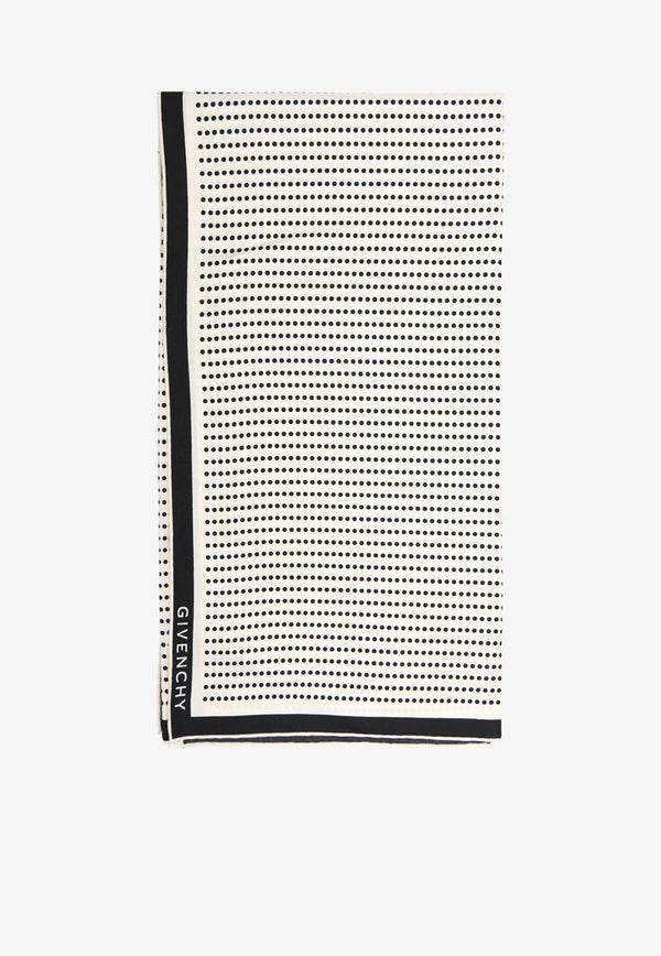 Givenchy Micro Dots Silk Scarf GW9090SS4082WHITE MULTI