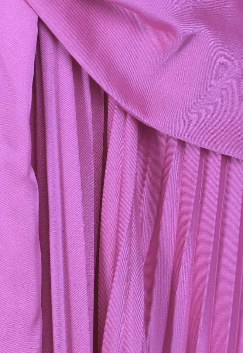 Acler Empire Pleated Maxi Dress Fuchsia AS200125D-D7-EXC-FUCHSIAFUCHSIA