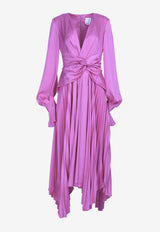 Acler Empire Pleated Maxi Dress Fuchsia AS200125D-D7-EXC-FUCHSIAFUCHSIA