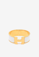 Hermès Clic Clac H Bracelet White