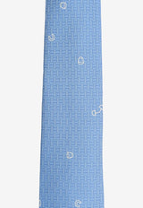 Hermès Pluie Equestre Silk Tie Ciel