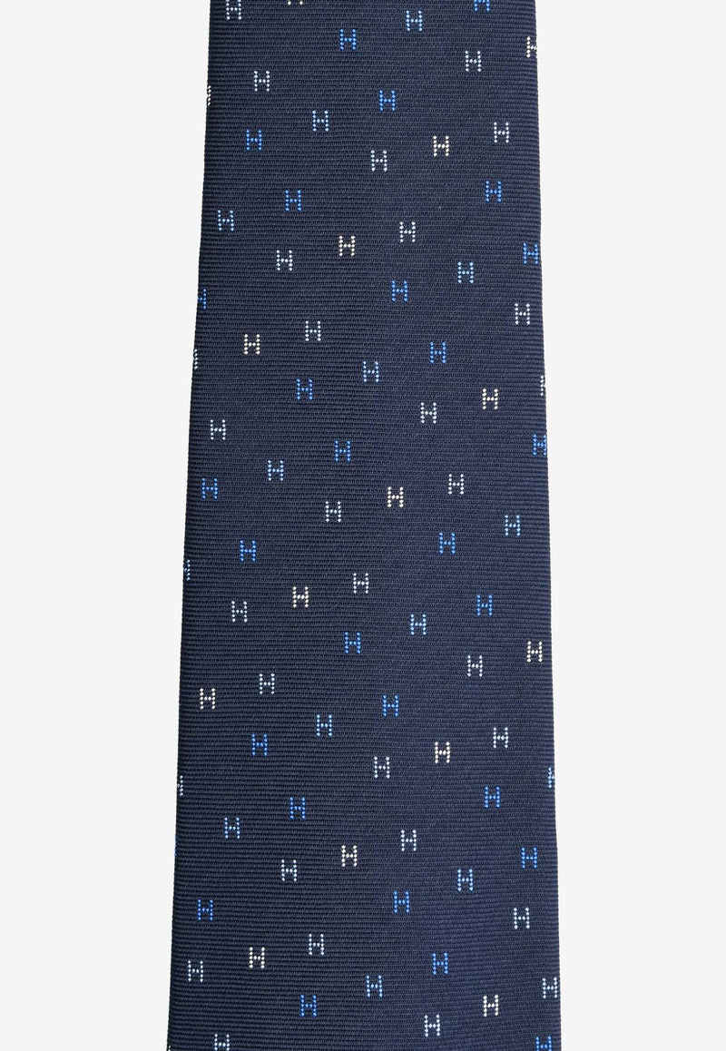 Hermès H Scintillant Silk Twill Tie