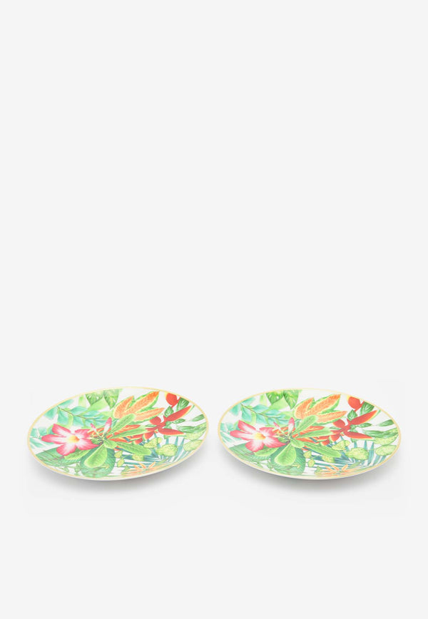 Hermès Passifolia N°1 Dessert Plate - Set of 2 Multicolor