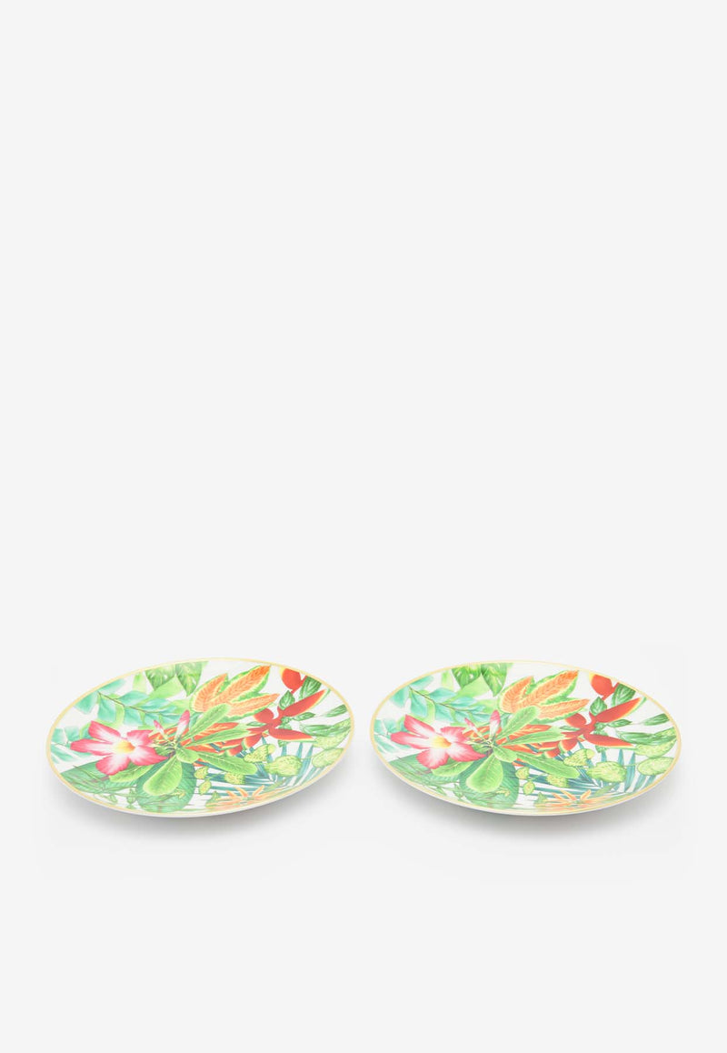 Hermès Passifolia N°1 Dessert Plate - Set of 2 Multicolor