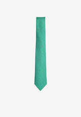 Hermès H Lapin Silk Twill Tie Menthe