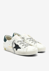 Golden Goose DB Kids Boys Super-Star Distressed Leather Sneakers White GYF00498-F006063-10349WHITE/BLACK