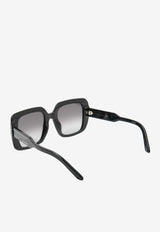 Dior DiorSignature Square Sunglasses Gray CD40171I5401BBLACK