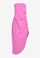 MISHA Audrina Strapless Midi Dress Pink MJ24DR046_REPINK