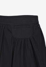 LOW CLASSIC Bubble Midi Skirt Black LW243SK02_BKBLACK