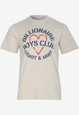 Billionaire Boys Club Heart and Mind Stencil Logo Print T-shirt Gray B24245GREY