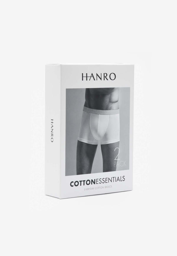 Hanro Classic Sporty Boxers - Set of 2 Multicolor 73078BLACK MULTI