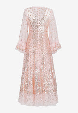 Needle 
Thread Fern Sequined Gown Pink DG-LS-02-RAW24-DUCLIGHT PINK