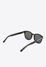 Saint Laurent Logo Round Sunglasses SL620-001 52BLACK