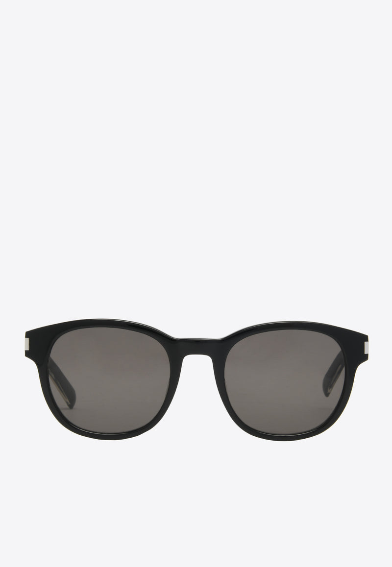 Saint Laurent Logo Round Sunglasses SL620-001 52BLACK