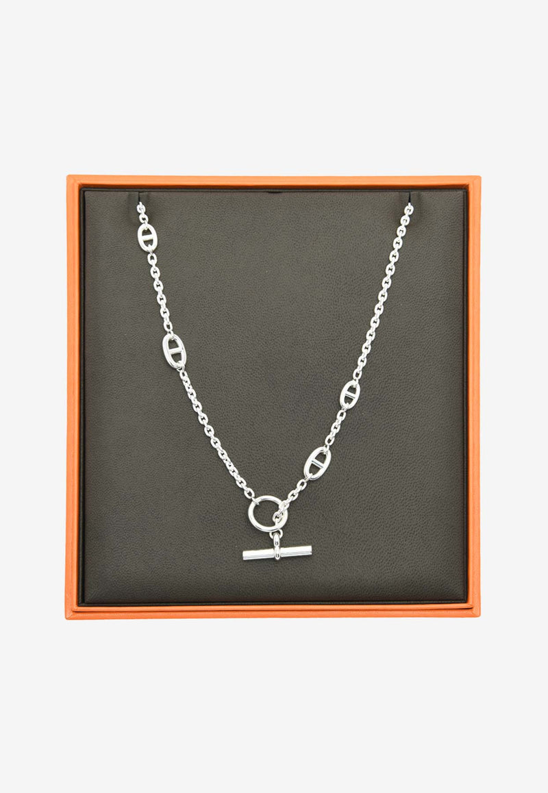 Hermès Farandole Long Necklace 80 in Silver