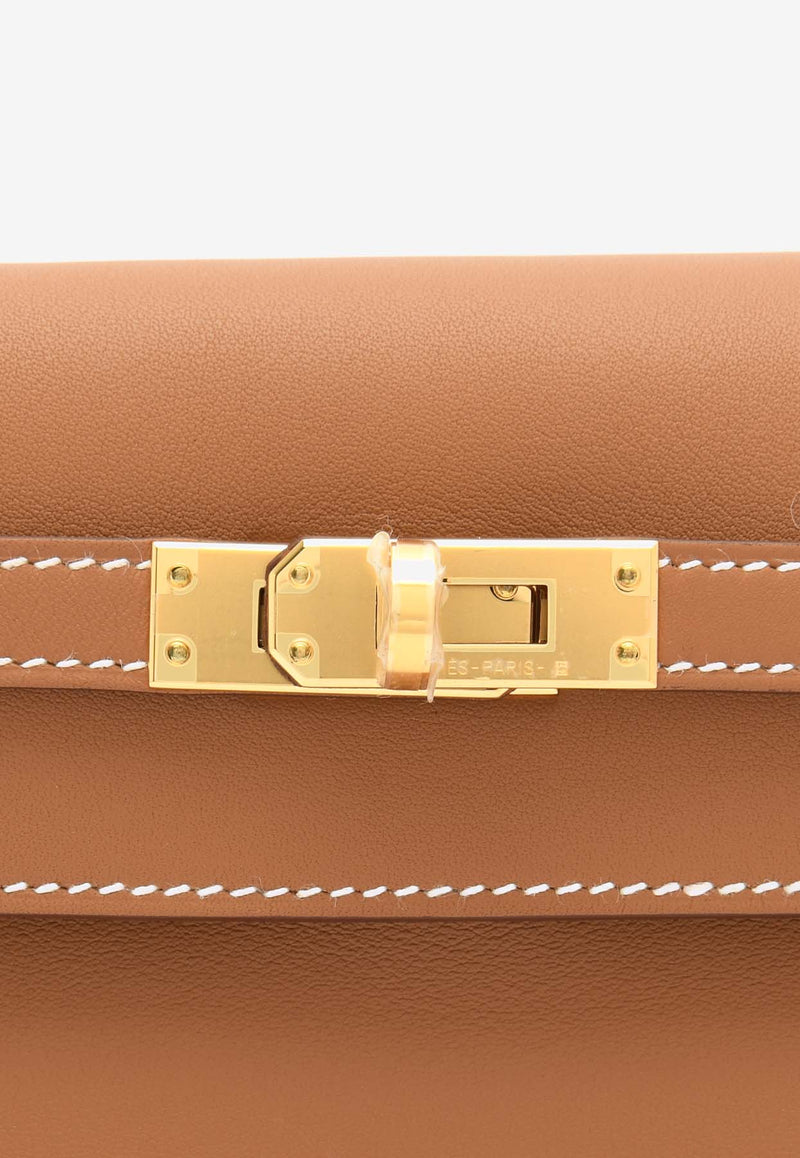 Hermès Kelly Danse in Gold Swift Leather with Gold Hardware