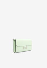 Hermès Constance To Go Wallet in Vert Fizz Epsom with Palladium Hardware