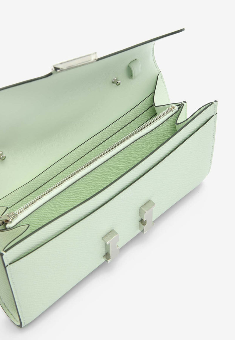 Hermès Constance To Go Wallet in Vert Fizz Epsom with Palladium Hardware