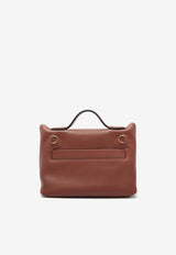 Hermès 24/24 21 in Rouge H Evercolor and Swift Leather with Gold Hardware