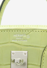 Hermès Birkin 25 in Jaune Bourgeon Matte Alligator with Palladium Hardware