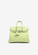 Hermès Birkin 25 in Jaune Bourgeon Matte Alligator with Palladium Hardware