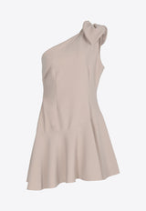 Elliatt Ornamental One-Shoulder Mini Dress E2092305BEIGE