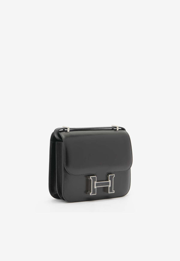 Hermès Constance 18 in Black Box Leather with Aventurine Palladium Hardware