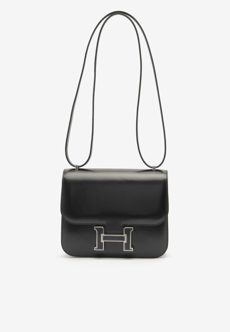 Hermès Constance 18 in Black Box Leather with Aventurine Palladium Hardware