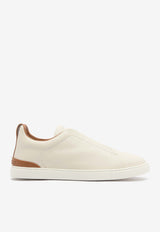 ZEGNA Triple Stitch Low-Top Sneakers Off-white