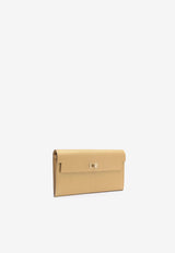 Hermès Kelly Pocket Long Wallet in Doré Leather with Gold Hardware Doré