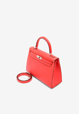 Hermès Kelly 25 Sellier in Rouge de Coeur Madame Leather with Palladium Hardware