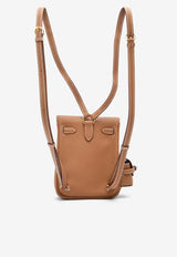 Hermès Kelly Jump Backpack in Gold Swift Leather with Gold Hardware