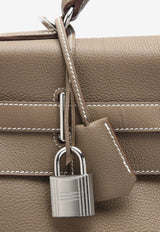 Hermes Kelly Maxi 42 in Etoupe Togo with Palladium Hardware