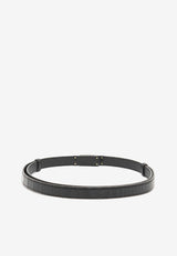 Hermès Kelly 18 Belt in Black Matte Alligator Leather with Gold Buckle