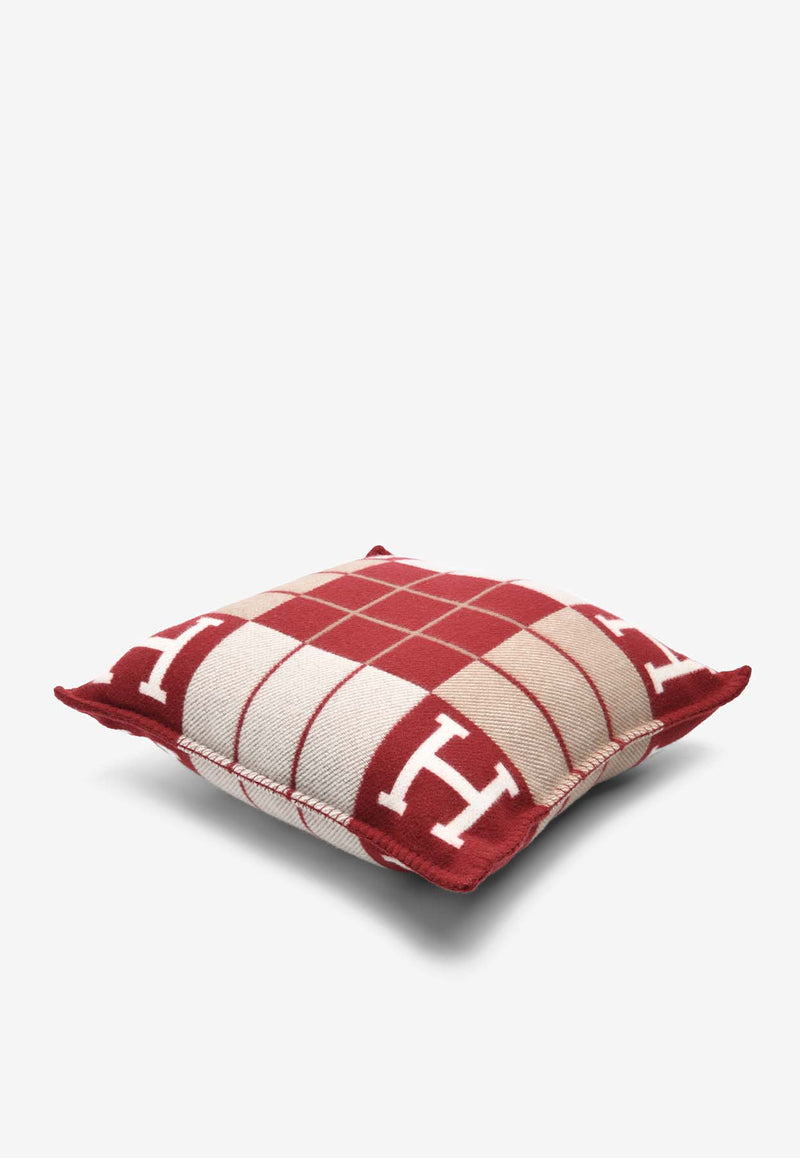 Hermès Avalon III PM Pillow in Jacquard Woven Wool and Cashmere