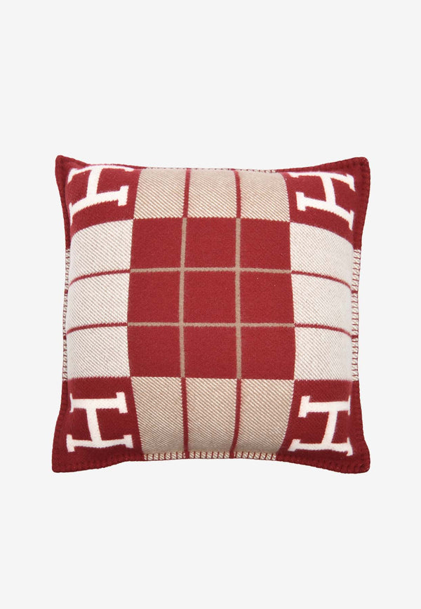 Hermès Avalon III PM Pillow in Jacquard Woven Wool and Cashmere