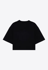 Marni Logo Print Cropped T-shirt Black THJE0333P0USCS11/P_MARNI-L2N99