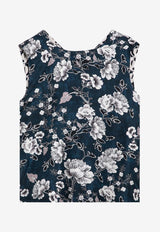 S Max Mara Timetop Reversible Printed Top Blue TIMETOPSI/P_MAXT-004