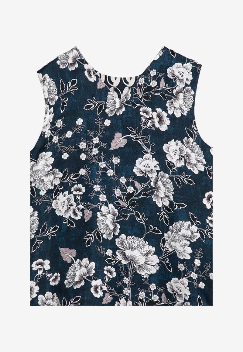 S Max Mara Timetop Reversible Printed Top Blue TIMETOPSI/P_MAXT-004