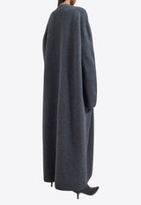 The Frankie Shop Emi Knit Long Cardigan Gray TKSEMILON01340GREY