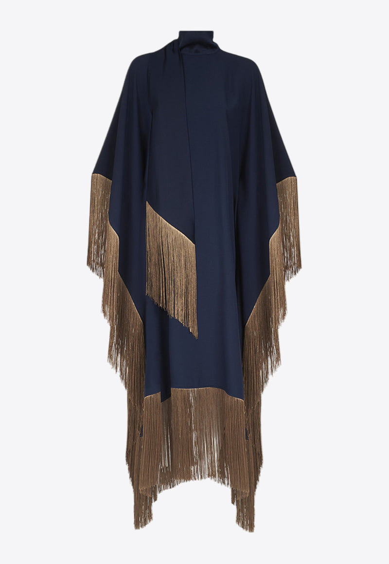 Taller Marmo Gilded Mrs Ross Midi Kaftan Dress Navy TM_PA2506_651NAVY