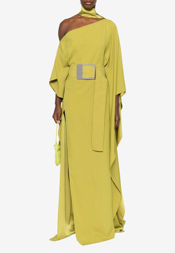 Taller Marmo Taylor One-Shoulder Maxi Dress Yellow TM_SS2408_551YELLOW