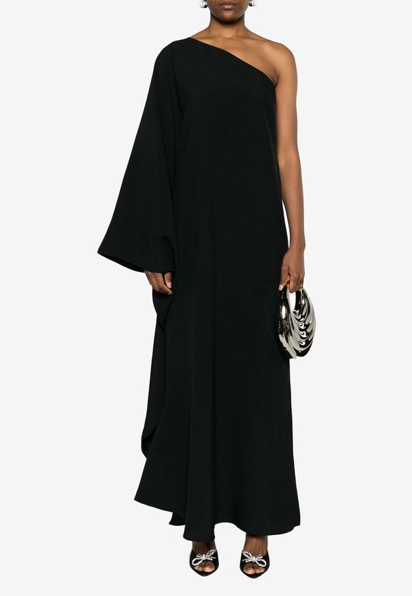 Taller Marmo Balear One-Shoulder Maxi Dress Black TM_SS2416_133BLACK