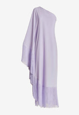 Taller Marmo Spritz One-Shoulder Fringed Maxi Dress Purple TM_SS2425_343PURPLE